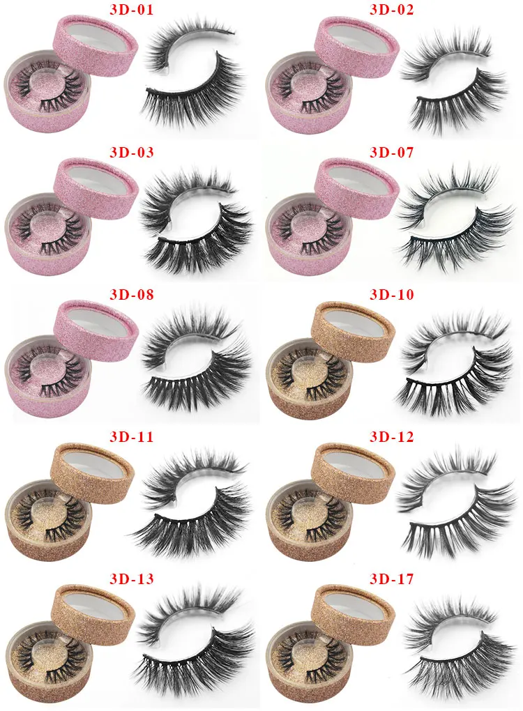 ขายส่งฟรี DHL 50 คู่ VIP Momo ขนตา 3D Mink Lashes Handmade Mink Lashes 10 รูปแบบที่กำหนดเองโลโก้ป้าย Lashes