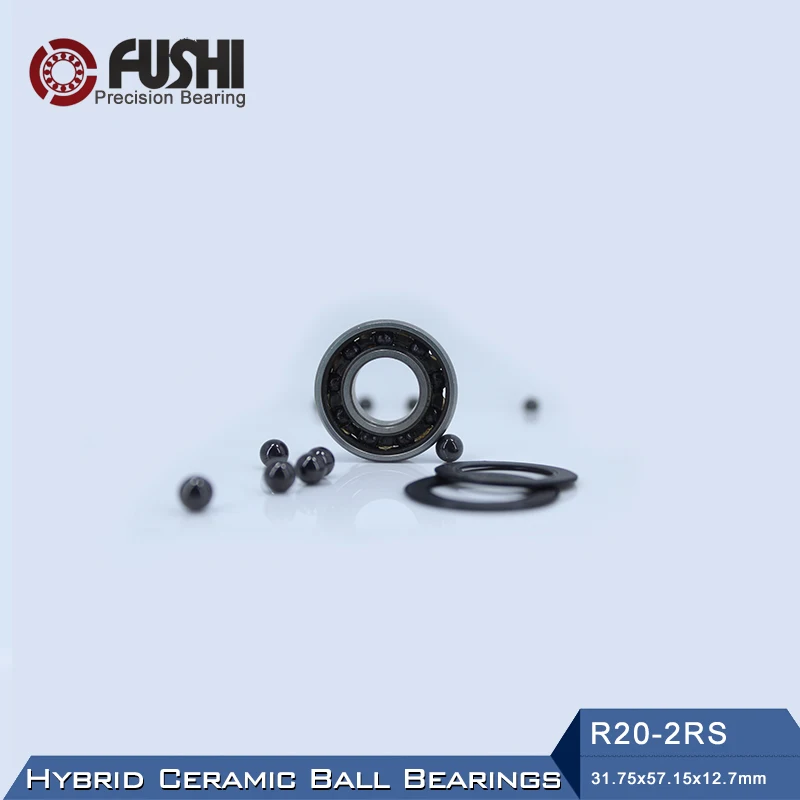 

R20 Hybrid Ceramic Bearing 31.75*57.15*12.7 mm 1PC Industry Motor Spindle R20HC Hybrids Si3N4 Ball Bearings 3NC R20RS