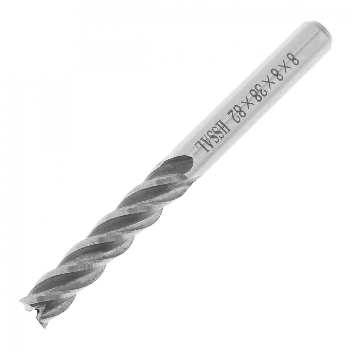 1pcs 8mm HSS & Aluminum End Mill Cutter with Extra Long Straight Shank for CNC Mold Processing