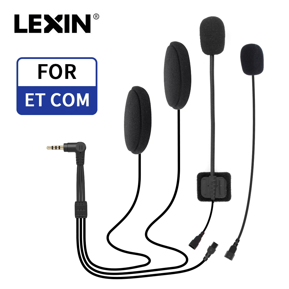 ยี่ห้อLexin Intercomหูฟังอุปกรณ์เสริมสำหรับLX-ET COM Bluetooth Helmet Interphone Interphoneหูฟังแจ็คปลั๊ก