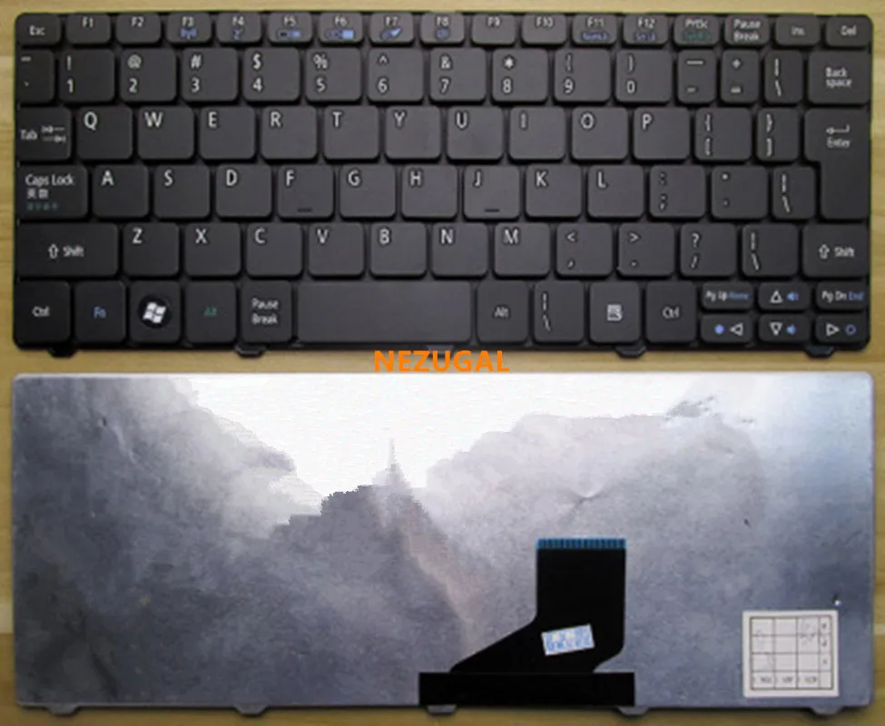 For Acer Aspire One D255 D257 AOD257 D260 D270 521 532 532H 533 AO521 AO533 NAV50 Black EU Teclado Keyboard white