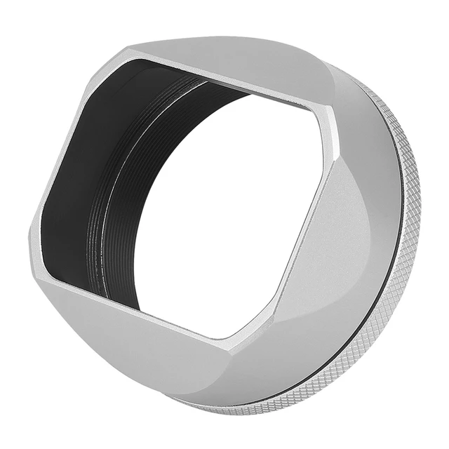 Haoge LH-X54W X100V Osłona obiektywu Aluminiowo-metalowa z pierścieniem adaptera 49 mm Do aparatu Fujifilm Fuji X100Vi X100V X100F X100S Osłona obiektywu