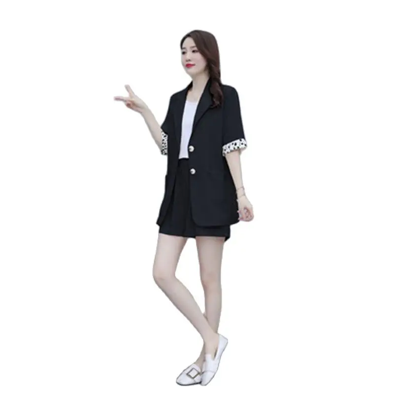 

Professional suit suit temperament summer women's 2022 new slim shorts two-piece suit A480