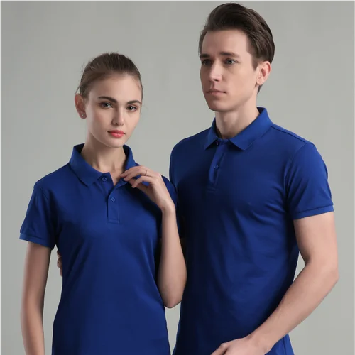 Imagen 2 del producto Polo de manga corta con estampado personalizado para hombre y mujer, camisa con solapa informal, patrón bordado, diseño superior de secado rápido, moda de verano