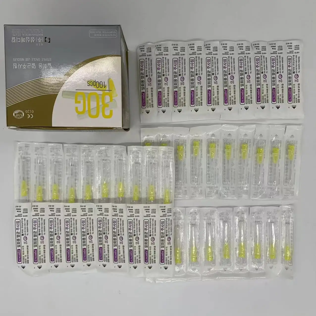 10/50/100PCS  Tattoo Needle Transparent Syringe Injection Painless Needle