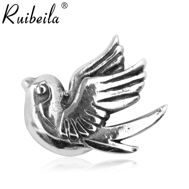 ruibeila925 Argent Animal Oiseau Tremella Boucles D'oreilles Personnalité Hommes et Femmes Parti Cadeau Boucles D'oreilles