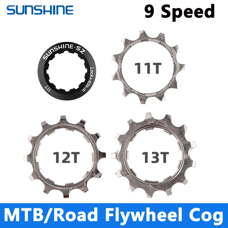 SUNSHINE MTB Bicycle Flywheel Cog 8 9 10 11 12 Speed 11T 12T 13T Cassette Parts Compatible For SHIMANO SRAM freewheel Teeth