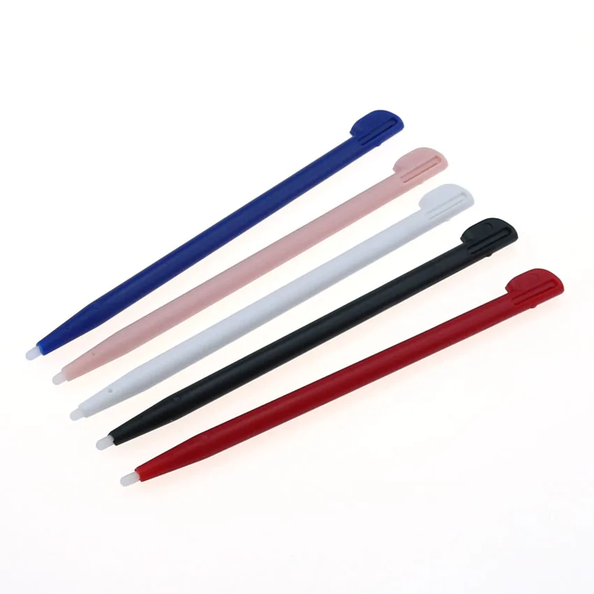 Cltgxdd 5pcs penna Touch mobile per console di gioco con stilo a colori per slot 2DS stilo in plastica dura nero rosso blu bianco rosa