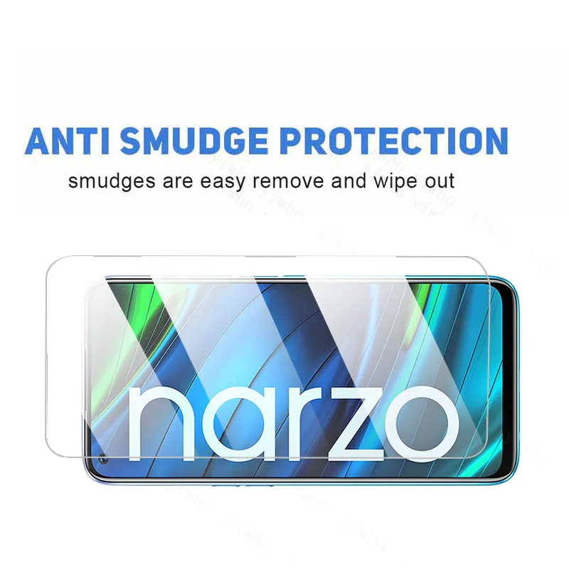 Glass Realmi Narzo 20 Pro Tempered Glass for Realme Narzo 30 5G 30A GT 20 7i 7 8 Pro C25 C21 Screen Protector Camera Len Film