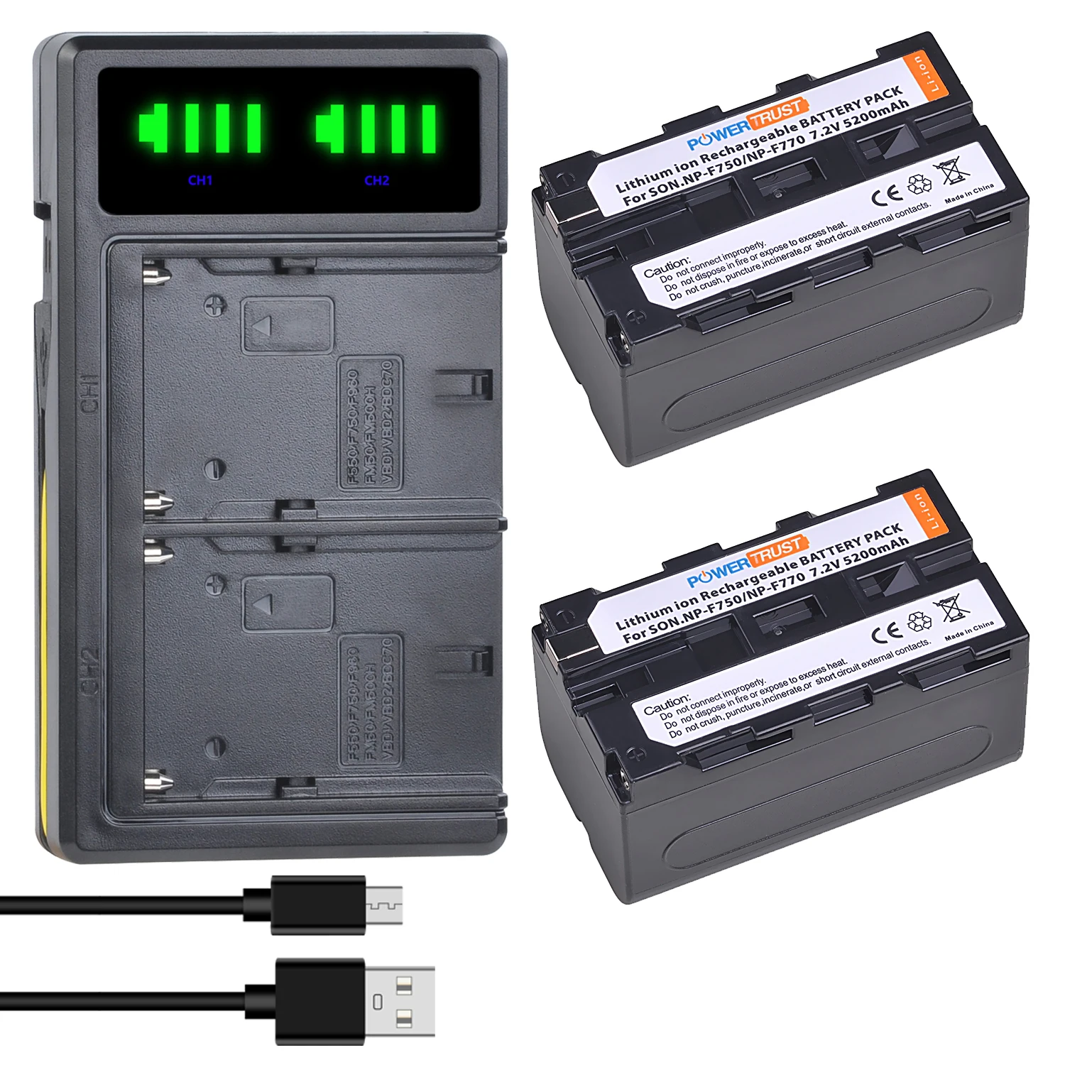 NP-F750 NP-F770 Batterie mit Ladegerät für Sony NP F750 F770 F970 F960 F550 F570 QM91D CCD-RV100 TRU47E NP-QM71D