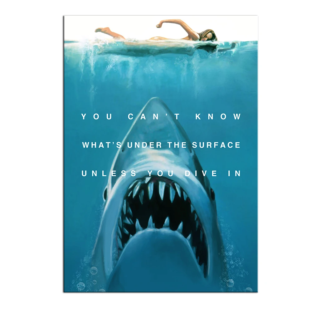 Poster Dive In Canvas Painting Prints Wall Art Decorative HD Picture for Living Room Home Decor