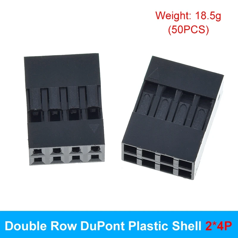 50/100 Stück für Dupont-Kunststoffgehäuse TZT 2,54 mm zweireihig für Dupont-Steckverbinder 2P/3P/4P/5P/6P/7P/8P/9P/10P 2*4-polig/2*5-polig – Detail 12