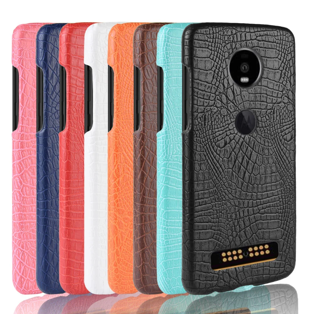 Leather phone Case For Motorola moto Z Z2 Z4 play C Cplus M XT1662 / P40 P30 play note Back cover Protective shell retro fundas