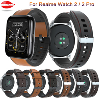 New Classic Silicone Leather Strap For Realme Watch 2 pro Smart Watch Wrist Bracelet For Realme Watch S / pro Watchband Correa