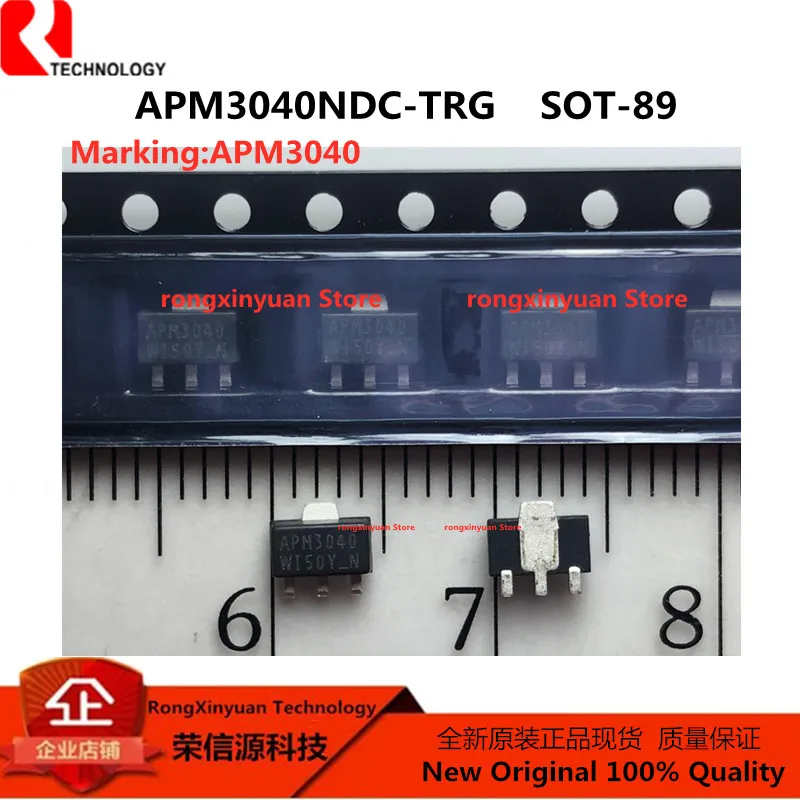 20Pcs/lot APM3040NDC-TRG APM3040NDC-TRL APM3040NDC APM3040 SOT-89 30V/3A N-Channel Enhancement Mode MOSFET 100% New Original