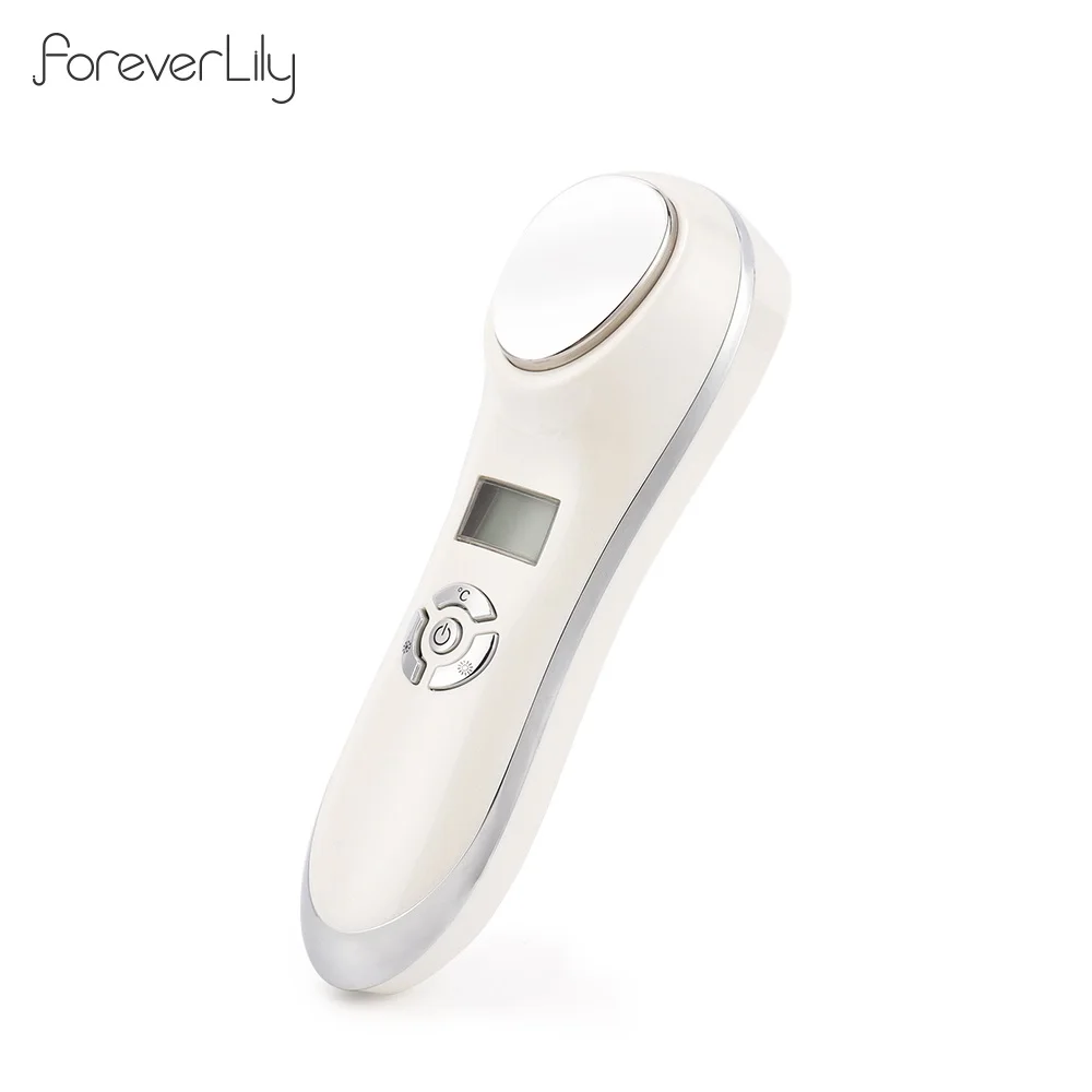 Masajeador Facial de vibración caliente y fría, cuidado de la piel con hielo, crioterapia, calma la piel, encoge los poros, calentamiento cálido,