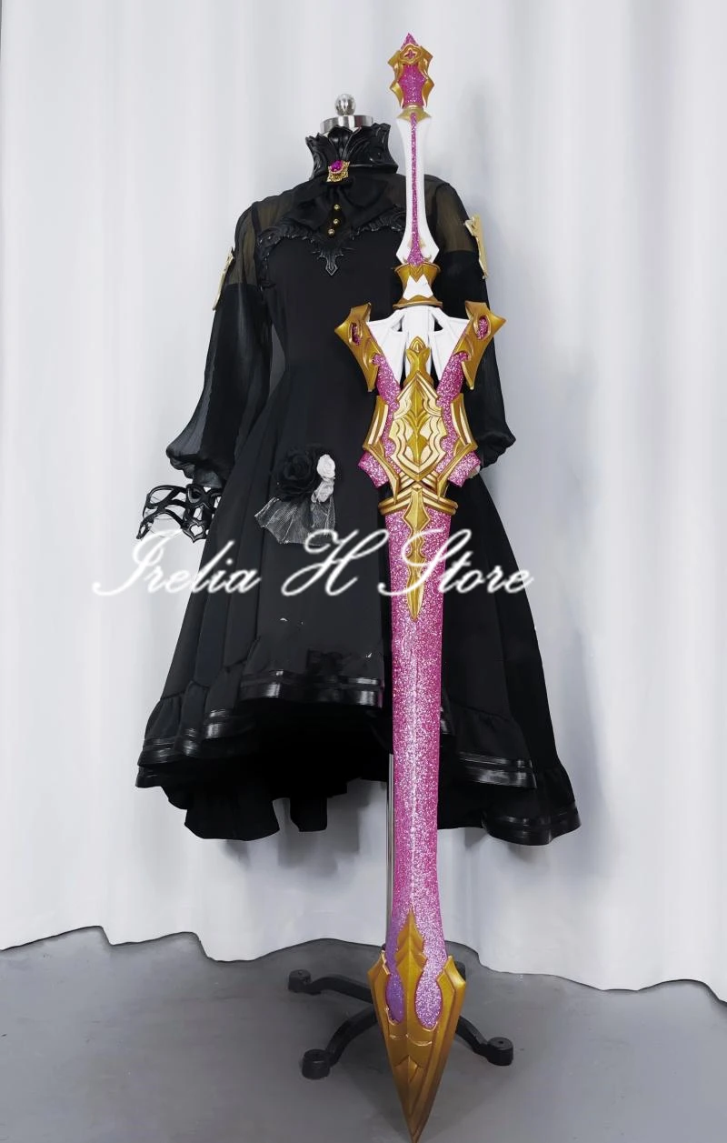 Irelia H Store Granblue Fantasy Yuisis Cosplay Costume High Quality Custom made Black dress female