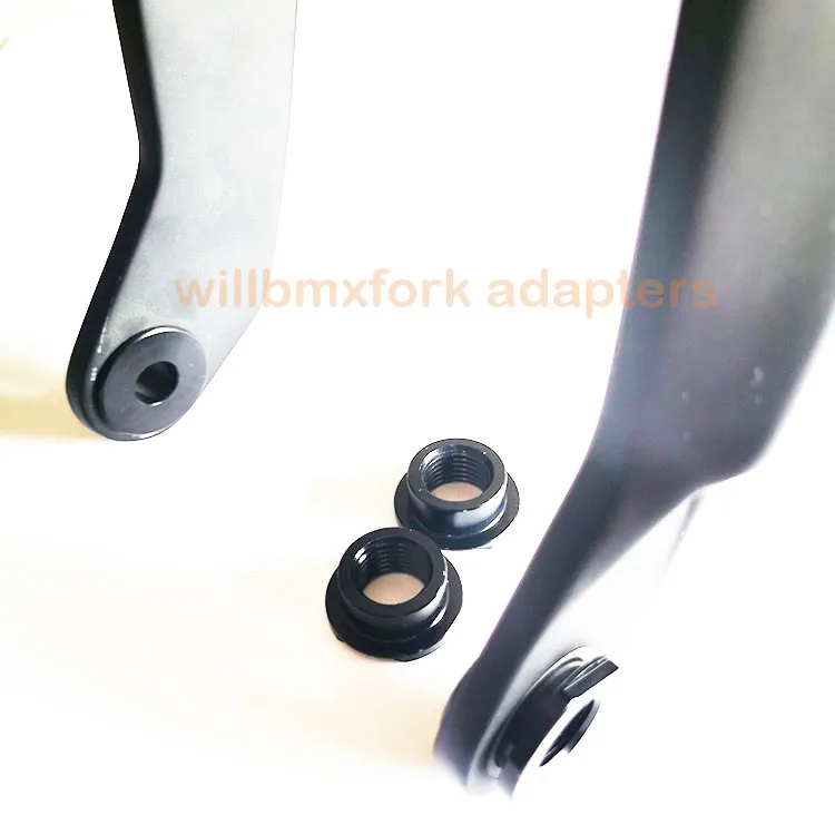 2020Willbmx fork adapters  thru axle  20mm to 10mm for bmx forks 20mm thru axle 10 dropout adapters