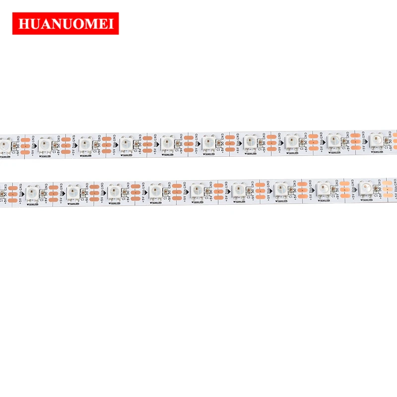 

2M 96LEDs/m SK6812 LED Strip RGB 5050 SMD WS2812B Addressable Flexible Tape Pixel Light TV Lamp 5V White PCB Non-waterproof IP20