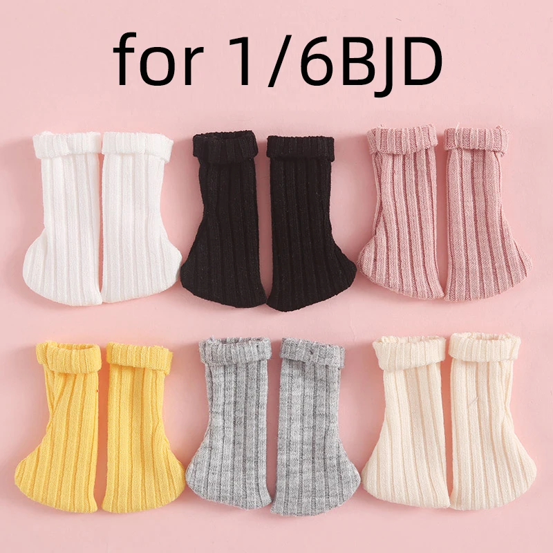 1/6 BJD Doll  Accessories Socks Threaded Socks White Socks Piled Socks Long Socks for 1/6 Yosd, 30CM BJD SD DD Doll Toy Socks