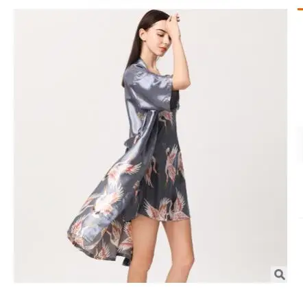 Lounge Set Women Silk Satin Robes Night Dress Pajamas 2 Piece Sets Summer Spring Night Gown Sleepwear Nightwear Homewear - Image 3