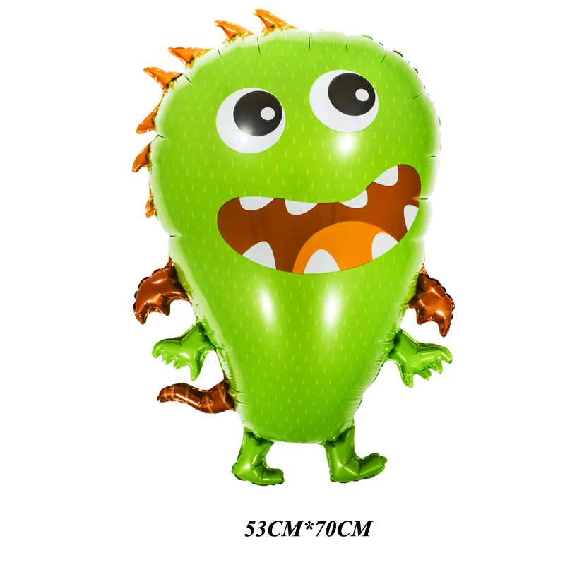 5pcs/Lot Alien Cartoon Monster Helium Balloons Cute Germs Balloon Recovery Healing Theme Party Decorations Baby Shower Kids Toys