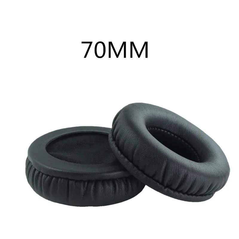Sepasang 70MM Bantalan Telinga Pengganti Bantalan Telinga Cangkir Telinga untuk Sony MDR-V150 V250 V300 V100 V200 V400 DR-BT101 ZX100 ZX300 Headphone