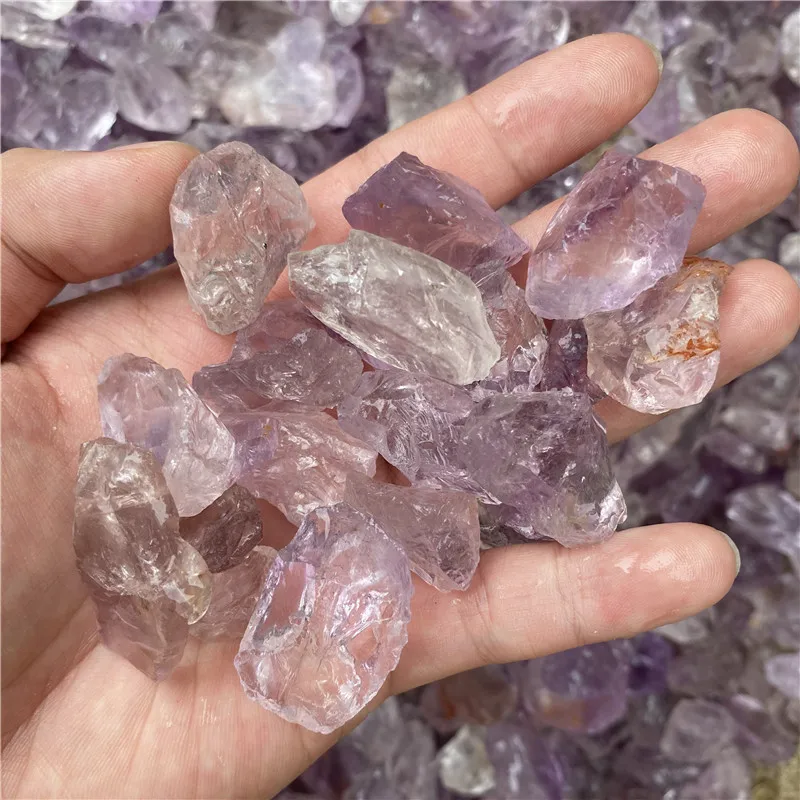 50/100g Natural Amethyst Irregular Healing Stone Purple Gravel Mineral Specimen Raw Quartz Crystal Jewelry Accessory Home Decor