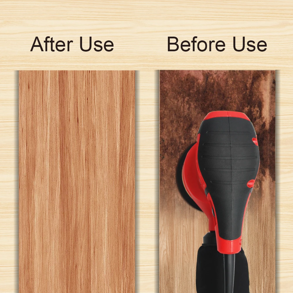WISEUP 280W Sander ตัวแปรความเร็วขัดเครื่องฝุ่นกระเป๋า5ชิ้นวอลเปเปอร์เครื่องมือขัด