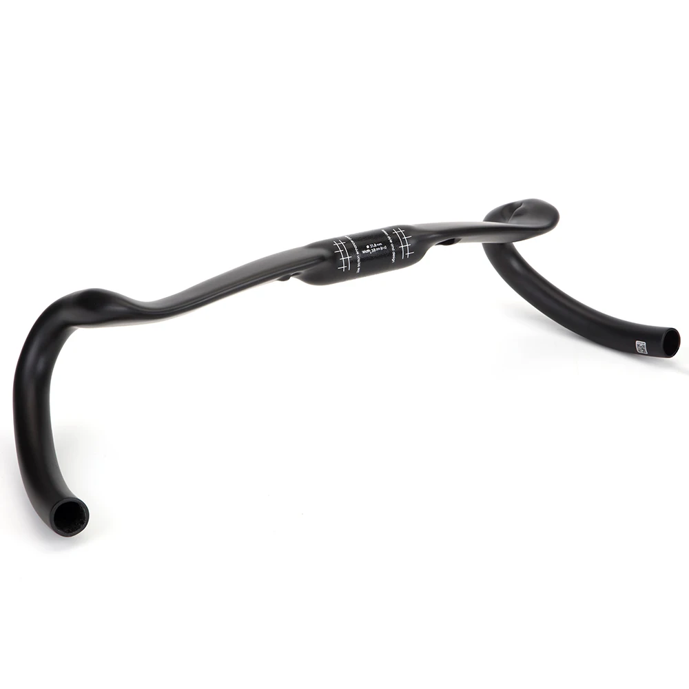 Neuer Carbon-Gravel-Lenker mit Großer Flare-Bar für Cyclocross und Rennräder, 370/390/410/430 mm Carbonfaser-Fahrradlenker – Detail 3