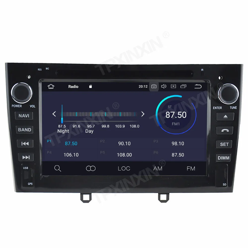 6+128GB Android 11 For Peugeot 408 2007 -2010 Car Multimedia Player GPS Navi Audio Stereo Screen DVD Head Unit Tape Recorder