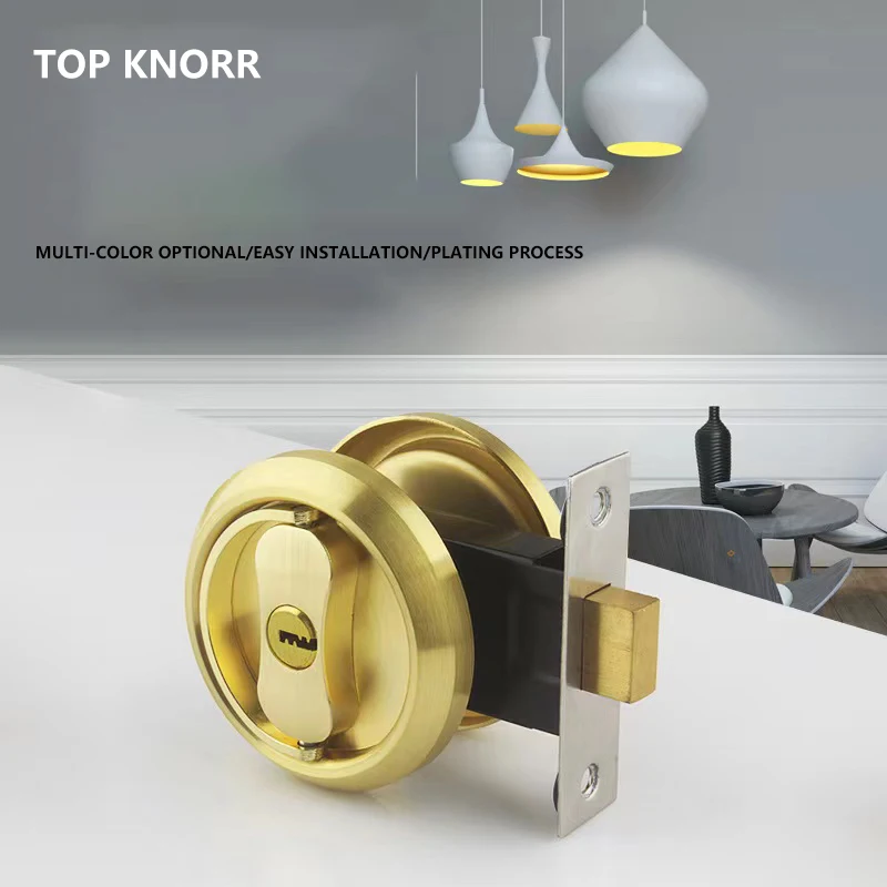 Superior knorr 304 de aço inoxidável invisível fechadura da porta do quarto doméstico fechadura da porta universal interior duplo gancho invisível fechadura da porta