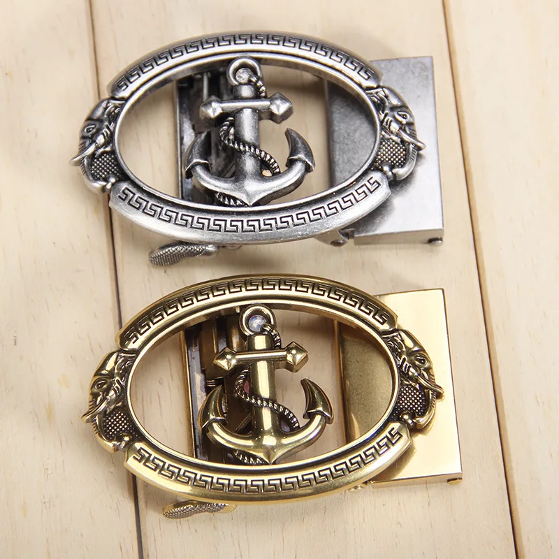 High Quality Alloy Anchor Gold Siver Belt Automatic Buckle for 3.5cm Wide Belts