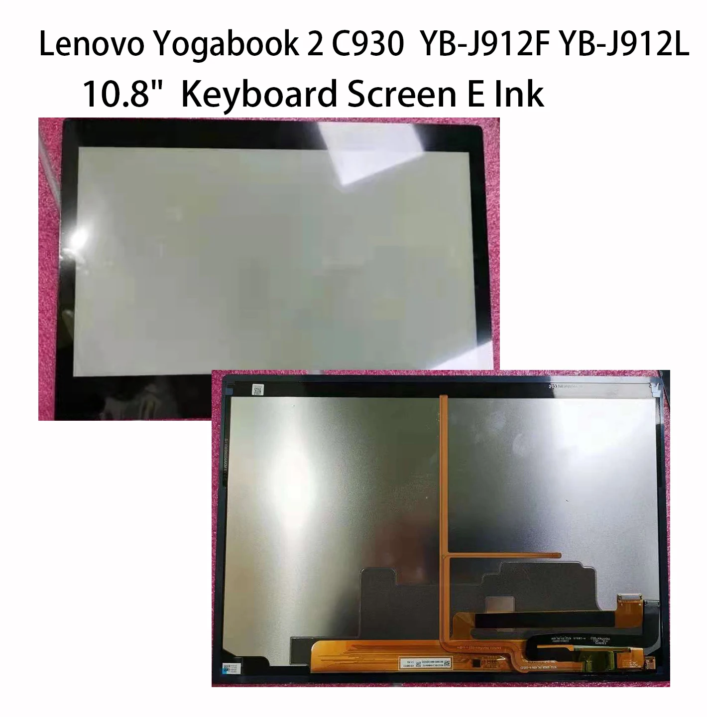 Keyboard Screen for Lenovo Yogabook Yoga Book 2 C930 Book2 YB-J912F YB-J912L 10.8