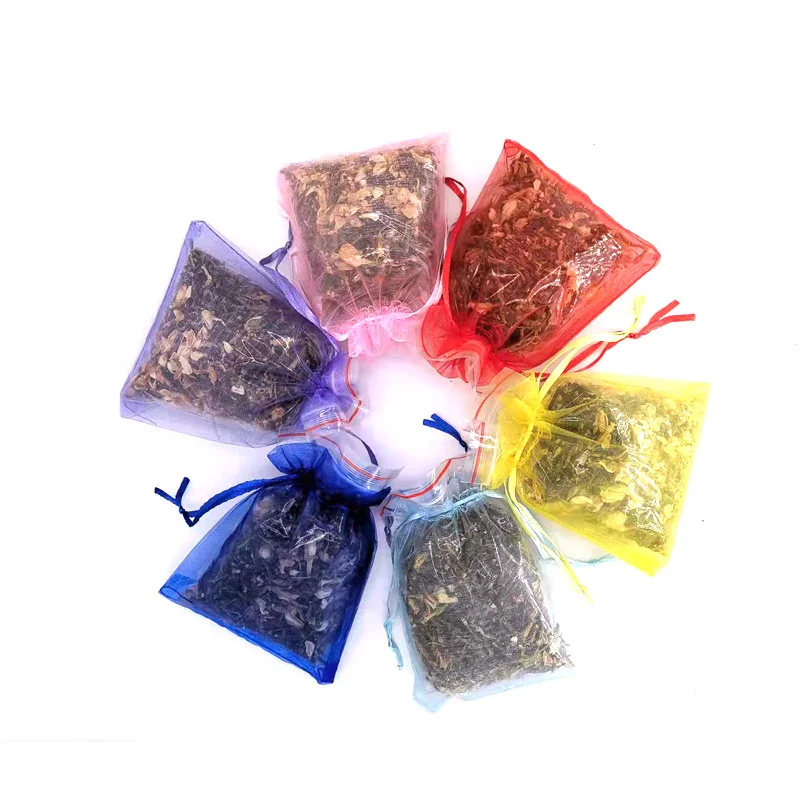 Natural Dried Plants flower stem and Jasmine flowers Sachet Bag Filling Real Natural lasting Room Air Refreshing 20g/bag