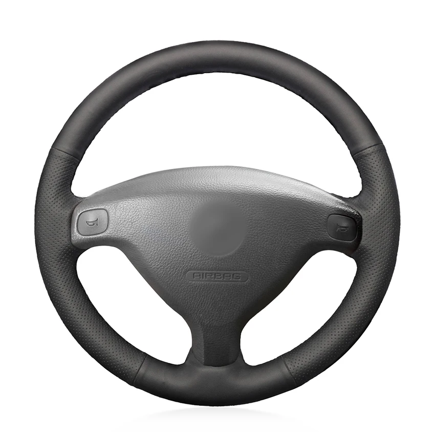 Hand-stitched Black Leather Car Steering Wheel Cover for Opel Astra G Corsa B Zafira A Agila A Combo B Tigra Vauxhall