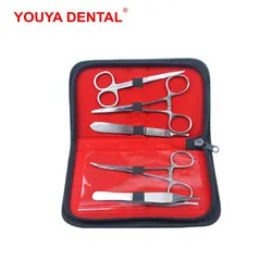 Dentistry Tool Surgical Suture Training Kit Practice Medical Tweezers Pliers Needle Holder Dentist Dental Tools Instrument   New