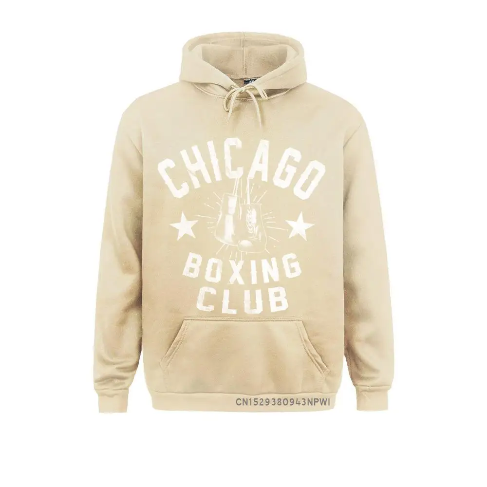 Chicago Boxing Club - Distressed Boxing Sweatshirt Hoodies Brand Long Sleeve Men Sweatshirts Printed Fall Clothes