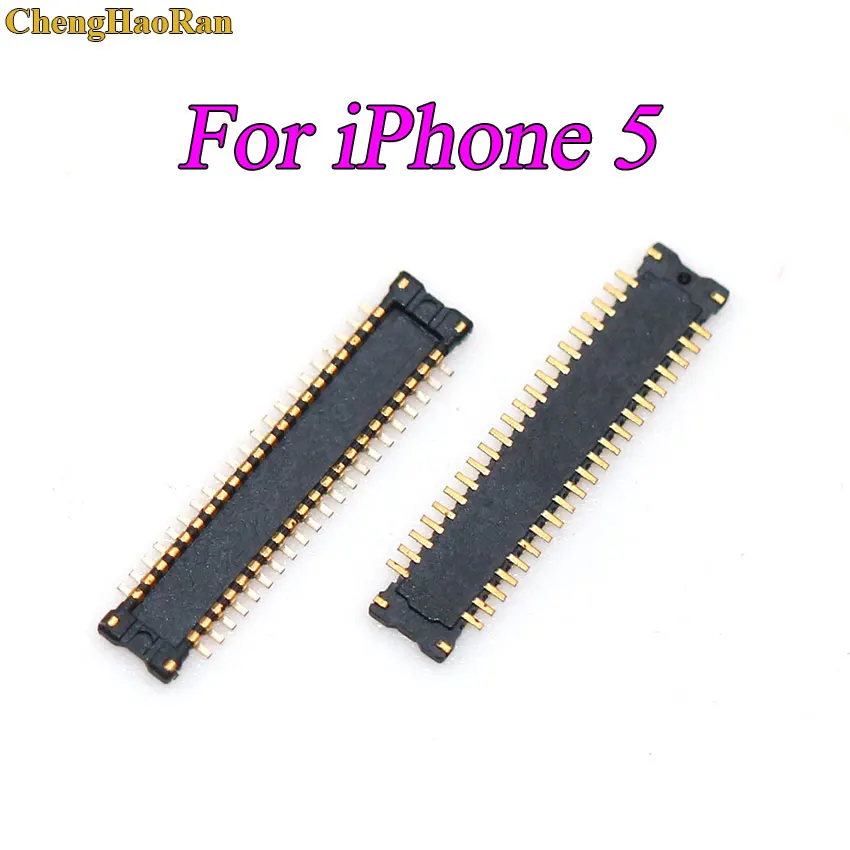 ChengHaoRan 1pcs For iphone 4 5 5S 6 7 8 plus 6s X Touch Screen Digitizer FPC Connector On Motherboard