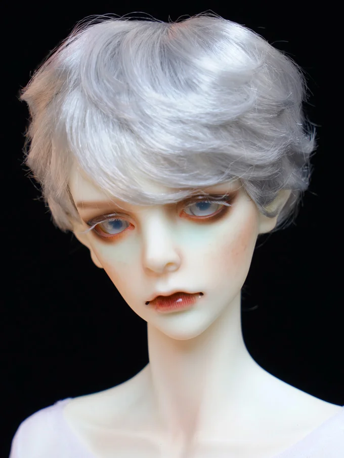 

BJD doll wig suitable for 1-3 1-4 1-6 uncle size short hair male uncle imitation mohair multicolor wig doll accessories