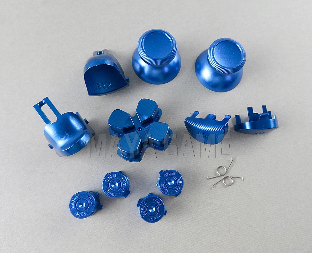 カスタマイズされた金属製サムスティックアナロージュコントローラー,ボタン,Sony PS4 Pro用dパッド,V2, 8色から選択,5セット,4.0