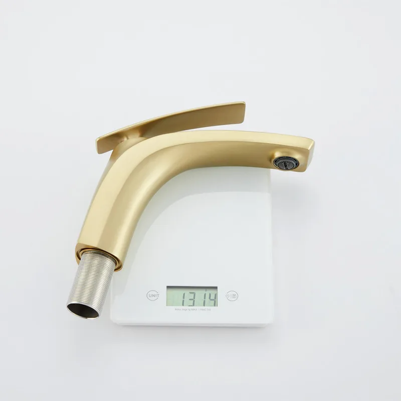 brushed gold faucet bathroom light luxury sink bathroom tap water tap crane Basin faucet toilet bathroom cabinet wash basin