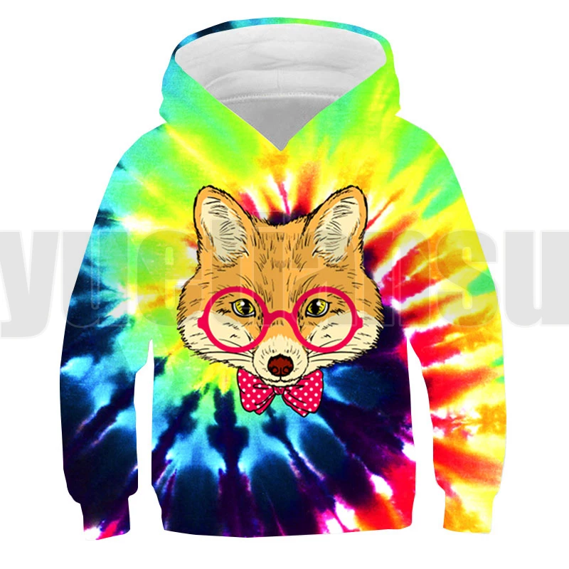 

2021 Hot 3D Tie Dye Hoodies Unisex Abstract Color Block Casual Tops Children Harajuku Oversized Pullover Kids Cool Coat Hooded