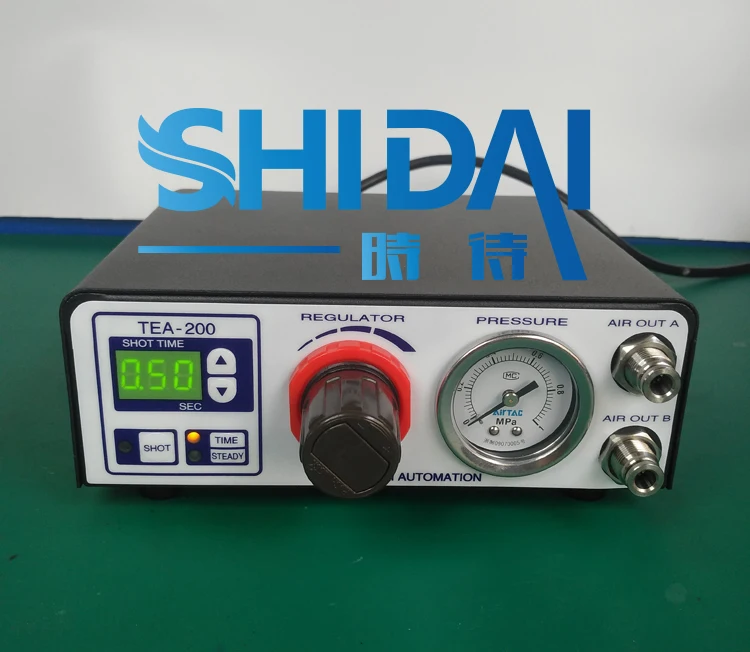 Máquina de distribuição automática manual de cola, semiautomática, válvula de distribuição, controlador de dispensação de barril de pressão