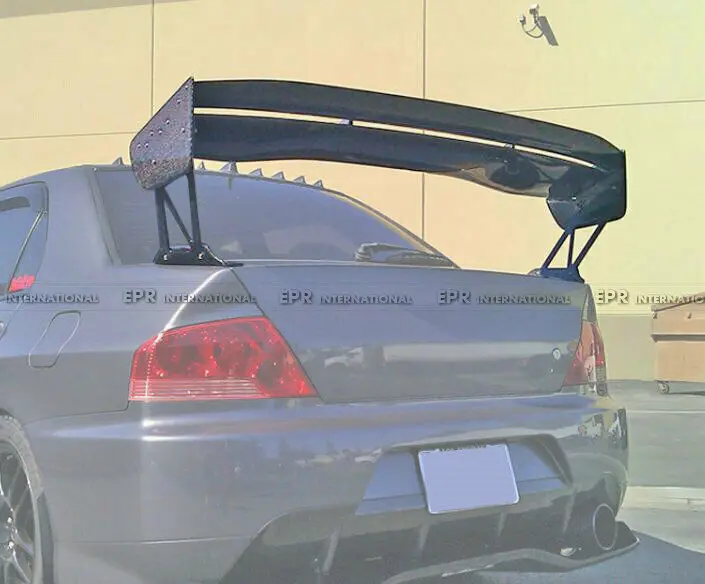 For Mitsubishi EVO 7 8 9 Type 5V EVO Carbon Rear Trunk GT Spoiler Wings 1400mm Bodykits Trim