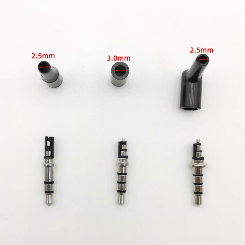 2Pcs/Lot 90 Degrees 3.5mm Stereo Headset Plug Jack 3 4Pole 3.5 Gold Plated Black Audio Plugs Jack Adaptor Connector