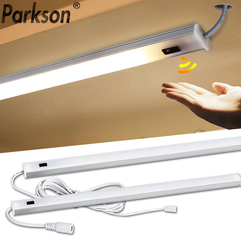 캐비닛 아래 LED 조명, 핸드 스위프 스위치, PIR 모션 센서 램프, 주방 LED 야간 조명, 5W, 6W, 7W 