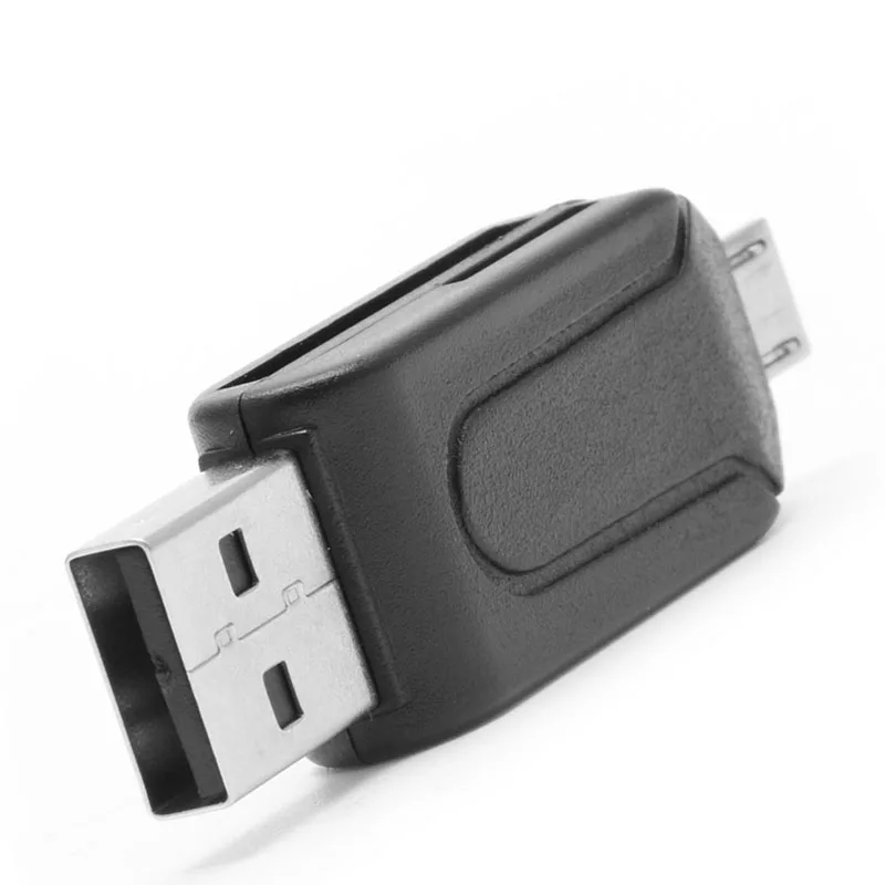 Lecteur de carte mémoire Micro USB 2.0 OTG SDXC TF 2 en 1 pour Smartphone Android et PC