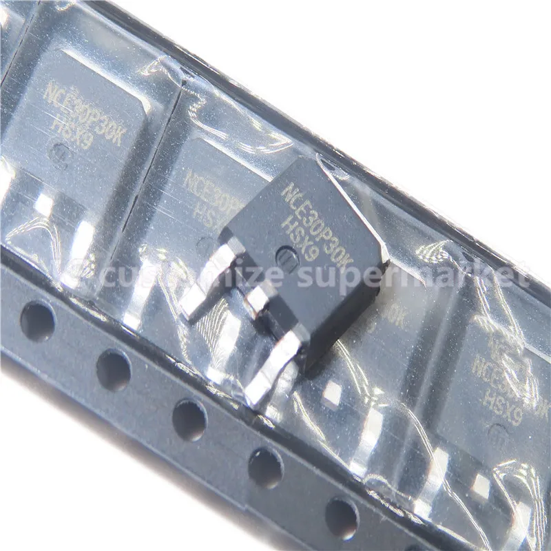 10 Buah/Banyak NWE NCE30P30K P Tabung untuk-252 30V -30A SMD Transistor