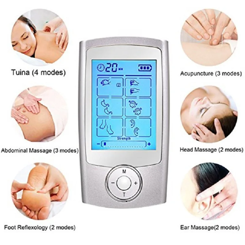 ems tens unit massager for simulated massage machine therapy for lower Back, Arm, Foot, Shoulder and Arthritis Pain Relief